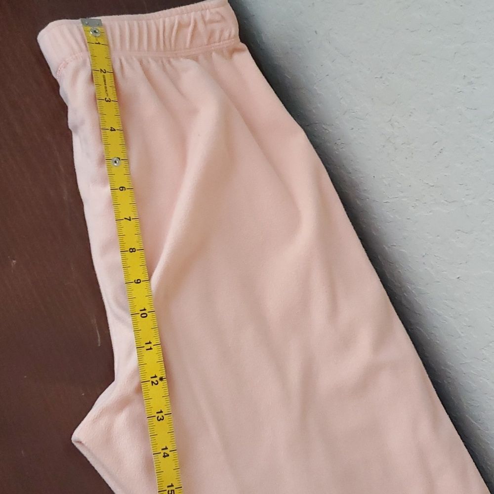 L.L. Bean Pink Fleece Pajama Pants Women's Size Small Regular Cozy Loungewear - Picture 7 of 8